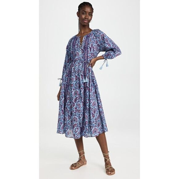 Cleobella Faith Caftan Midi Dress Size Large MSRP: $268 - Picture 1 of 15